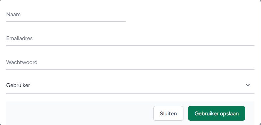 Extra gebruiker aanmaken